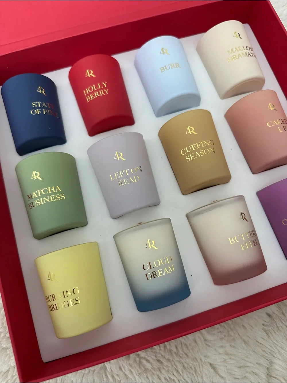 FORVR Mood Jackie Aina 12-Day Advent Candle Set - Pastel Assorted Colors